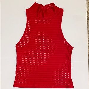 Five Dancewear red top with cut out details